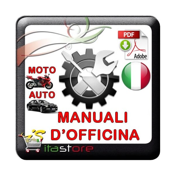 E1834 Manuale officina per Motore Piaggio Vespa 250 cc 4T GT250 dal 1998 PDF italiano