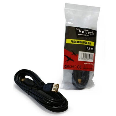 Prolunga Usb 2.0 Vultech US21202 Mt 1.8
