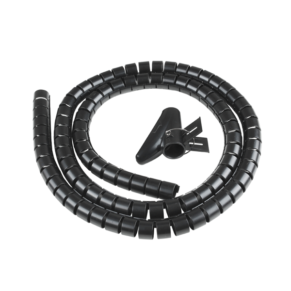 VULTECH SPIRALE COPRI CAVO 1,5 MT FLESSIBILE - NERO