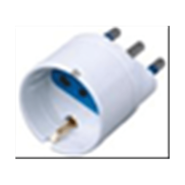 MACH POWER ADATTATORE SPINA 10A 2P+T - PRESA SCHUKO 10A 2P+T BIANCA