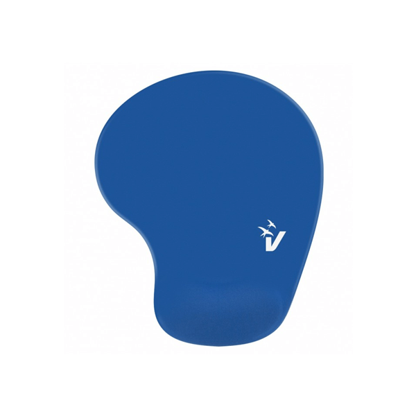VULTECH MOUSEPAD ERGONOMICO CON POGGIAPOLSO IN GEL BLU MP-02B