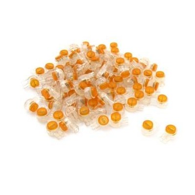 100 PZ PEZZI TIPO SCOTCHLOCK UY 100 CONNETTORE PLACCATI ORO