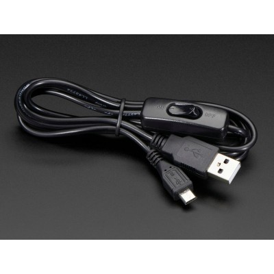 Adafruit USB Power Cavo con Switch - AMicroB per Raspberry Pi