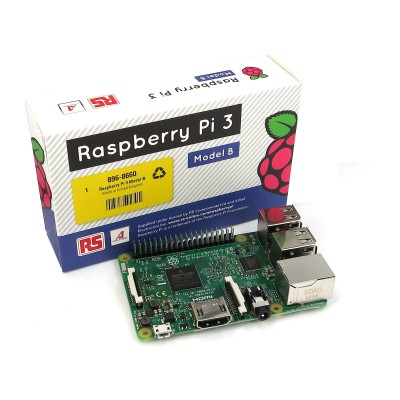 Raspberry Pi 3 Modello B SBC Quad Core CPU 1,2 GHz, 1 GB RAM ,WIFI + BLE