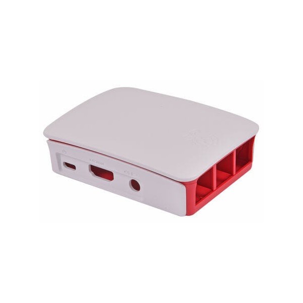 Contenitore ufficiale per Raspberry Pi 3 Model B, 2 B, B+, Rosso/bianco
