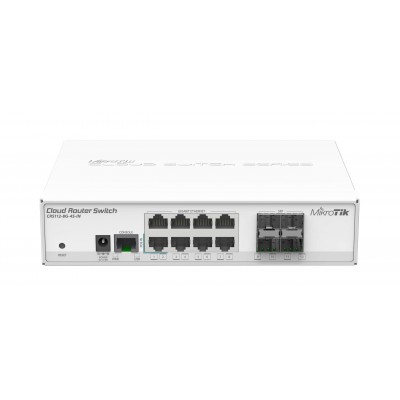 MIKROTIK CLOUD ROUTER SWITCH CRS112-8G-4S-IN , 8xLAN, 4xSFP RouterOS Lv.5