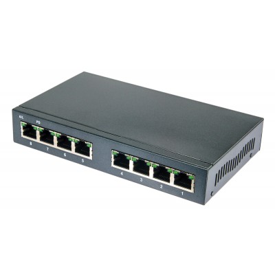 Uplink PoE Switch 7x PoE GE 1x Uplink GE 12-60V
