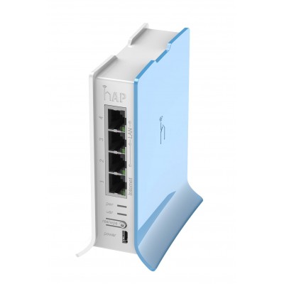 MIKROTIK ROUTERBOARD HAP LITE RB941-2nD-TC - Wireless Access Point, 650MHz, 4x Ethernet LAN, 2.4Ghz RouterOS Lv.4