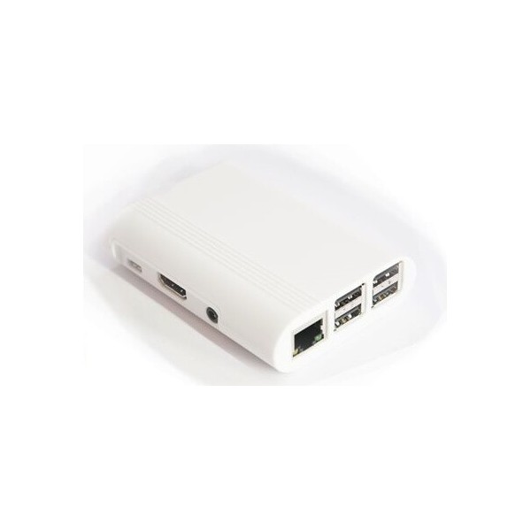 Contenitore  per Raspberry Pi 3 Model B, 2 B, B+, bianco