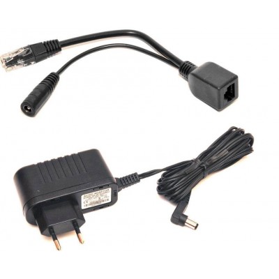 ALIMENTATORE UNIVERSALE 16V 1.2A CON ADATTATORE POE MIKROTIK