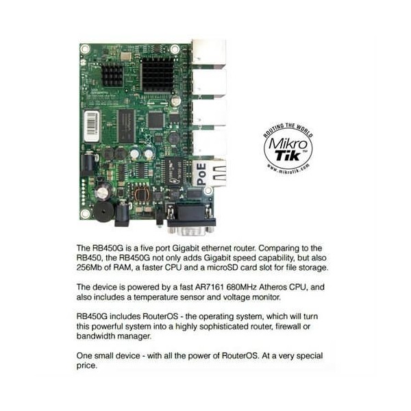 MIKROTIK ROUTERBOARD RB450G