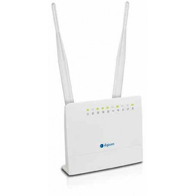 MODEM ROUTER ADSL2+ DIGICOM RAW300L-A05 WIRELESS N 300Mbps USB 4 Porte LAN