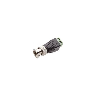 Plug BNC da montare su cavo coassiale video - PlugBNC Nero