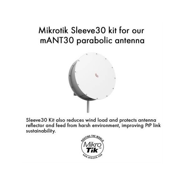 MikroTik Sleeve30 Kit for mANT30 Antenna, Mikrotik MTAD-5G-30D3-PA, MTAD-5G-30D3 - Sleeve30