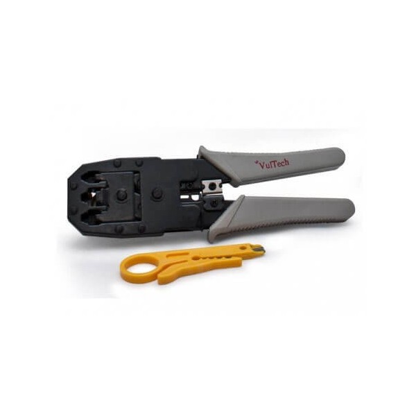 VULTECH CRIMPATRICE CON SPELLAFILI RJ45 RJ11 RJ12 - CRI-01
