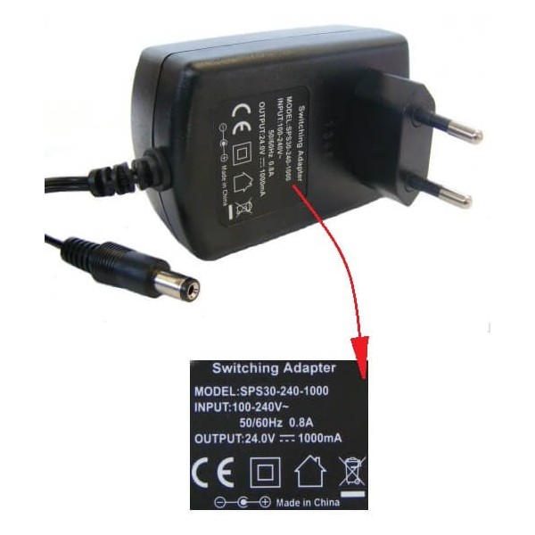 Alimentatore 24V 1A