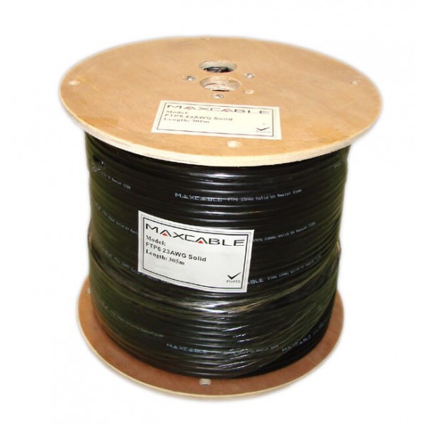 Cavo  Maxcable FTP cat. 6, rame, colore nero, esterno, 305m