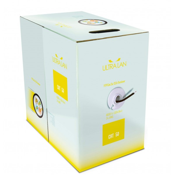 ULTRALAN FTP CABLE CAT 5E CCA PE+PVC 305M (OUTDOOR)  ULAN-FTP-C5E-CCA-PE