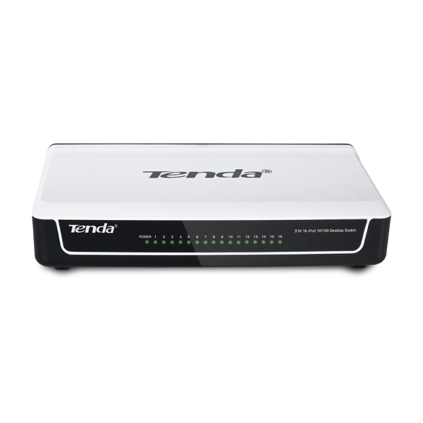 TENDA S16 16-Port 10/100 Desktop Switch