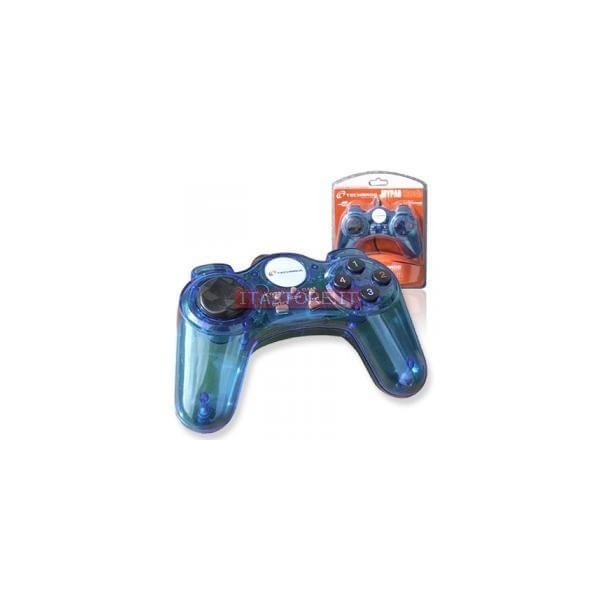 JOYPAD PER PC USB CLASSICO TECHMADE (BLU O NERO)
