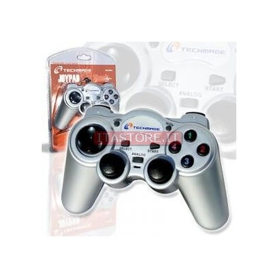 JOYPAD TECHMADE DUAL CON VIBRAZIONE USB PER PC TECHMADE