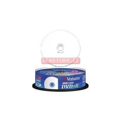 1 DVD+R DUAL LAYER 2,4X 8.5GB  FULL PRINTABLE VERBATIM