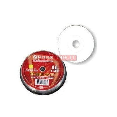 10 DVD+R DL DUAL LAYER PRINTABLE 8X AONE 240 MIN 8.5 GB
