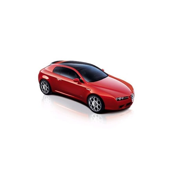 1:43 MODELLINO BURAGO ALFA ROMEO BRERA 2005 ROSSA