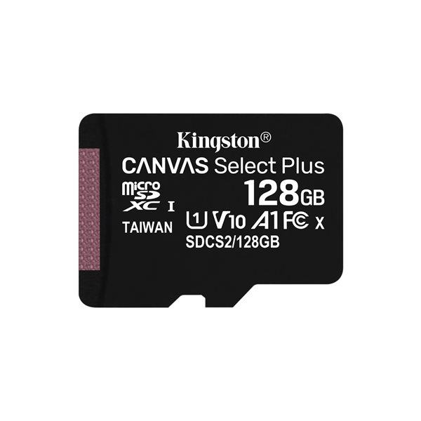 MEMORY CARD MICROSD 128GB UHS-I C10 KINGSTON CANVAS SELECT SDCS2/128GB