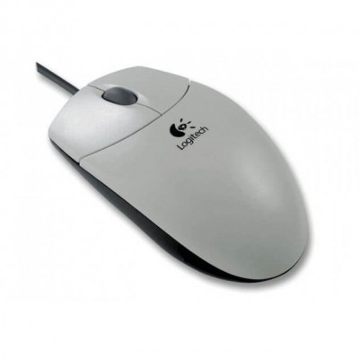 Mouse ottico Logitech bianco con attacco PS2 - 1000 dpi con scroll