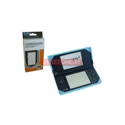Custodia case protettiva in gomma silicone colore bianco semi trasparente per Nintendo DSI
