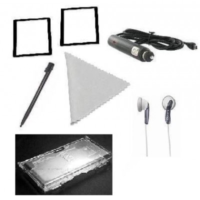 Kit 6 in 1 accessori Nintendo DSi con pellicole caricatore custodia cuffie e pennino