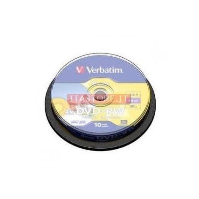 10 MINI DVD+RW PRINTABLE VERBATIM 4X 1,4GB 30MIN 8CM