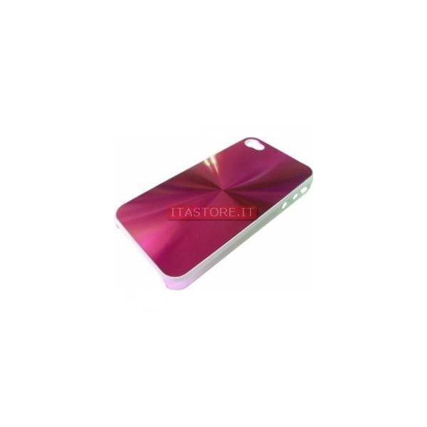 Cover custodia case rigida in plastica fuxia rosa per Apple Iphone 4 4G
