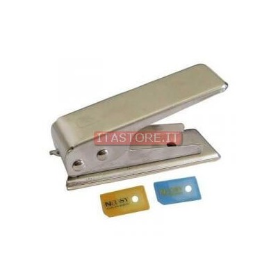 Taglia sim in micro sim in robusto acciaio con 2 adattatori