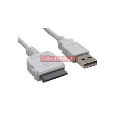 Cavo cavetto dati usb bianco 1 metro per Iphone 3 4 Ipad 1 2 3 e Ipod