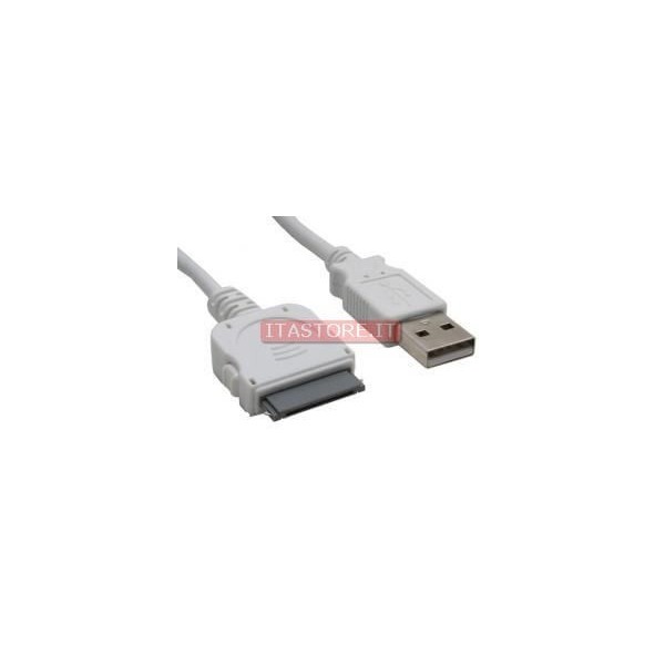 Cavo cavetto dati usb bianco 1 metro per Iphone 3 4 Ipad 1 2 3 e Ipod