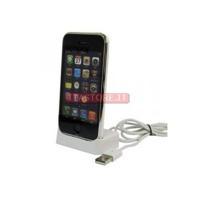 Idock dock basetta per ricarica e traferimento dati per Iphone 3 4 4G 4S