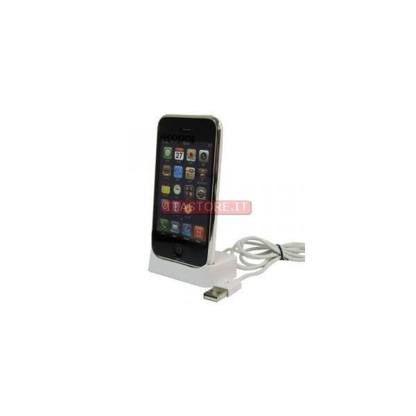 Idock dock basetta per ricarica e traferimento dati per Iphone 3 4 4G 4S