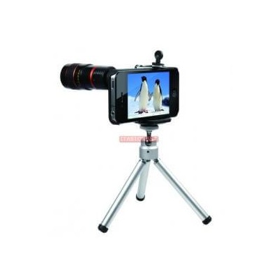 Cannocchiale con zoom 8x per fotocamera con cavalletto per Apple Iphone 4 4G 4S 4GS