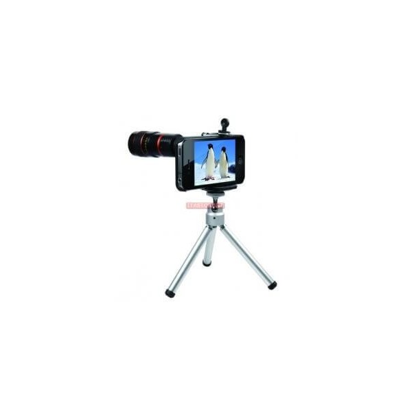 Cannocchiale con zoom 8x per fotocamera con cavalletto per Apple Iphone 4 4G 4S 4GS