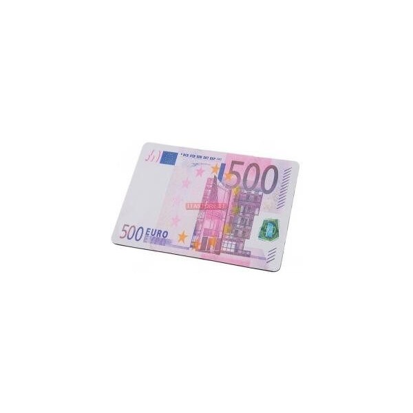 Tappetino mouse pad banconota 500 euro morbido antiscivolo in gomma misure 28 x 20 cm