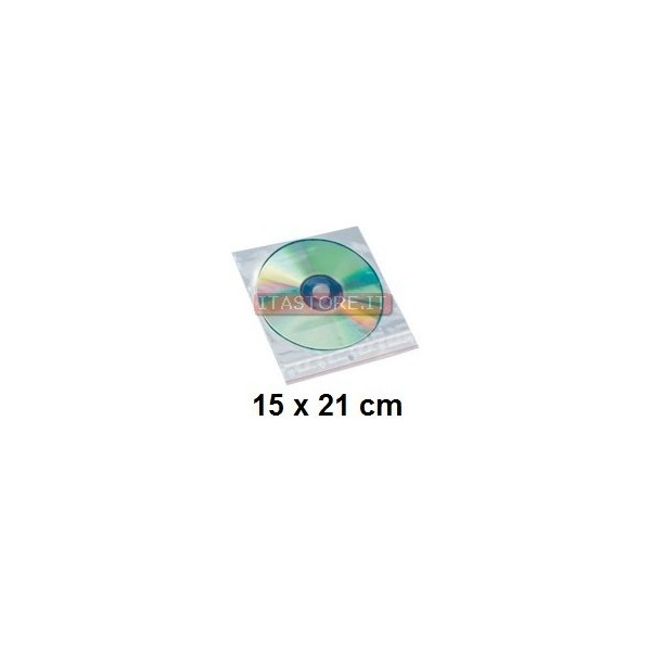 100 buste bustine con chiusura a pressione con zip in polietilene da 50 micron da 15 x 21 cm