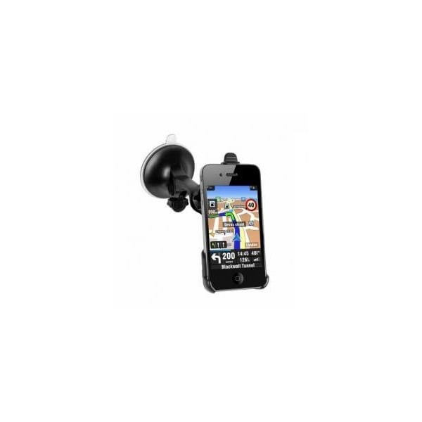 Supporto da auto orientabile inclinabile e rotante con ventosa per Apple Iphone 4 4G 4S