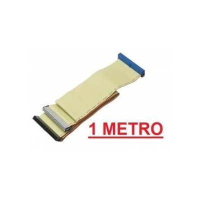 Cavo piatto IDE EIDE 40 pin con 2 connettori per harddisk e masterizzatori XL da 100 cm