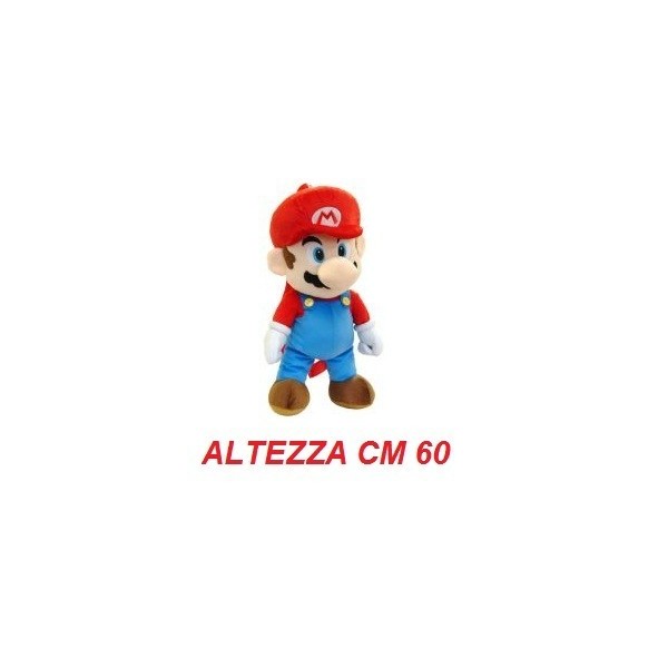 Peluche gigante 60 cm Mario - linea Super Mario Bros originale
