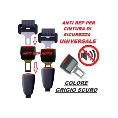 Anti Bip universale grigio scuro disattiva allarme delle cinture sicurezza della tua auto