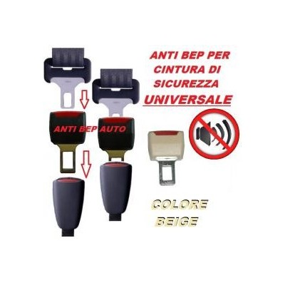 Anti Bip universale beige ocre disattiva allarme delle cinture sicurezza della tua auto