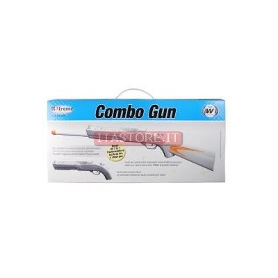 Fucile combo gun con canna 2 in 1 da 82 cm mod 5 per Nintendo WII colore nero
