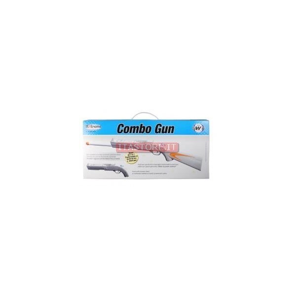 Fucile combo gun con canna 2 in 1 da 82 cm mod 5 per Nintendo WII colore nero